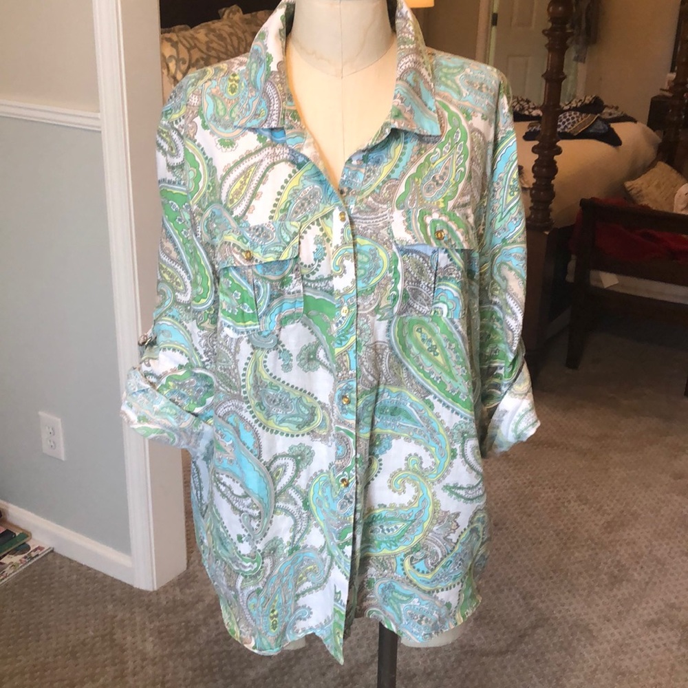 Charter Club Linen Blouse